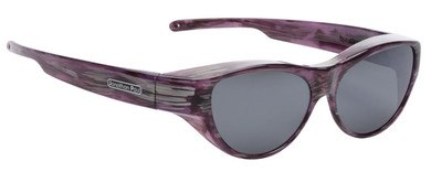 Jonathan Paul Fitovers Vintage Kitty Polarized Over Sunglasses Plum Purple&Grey