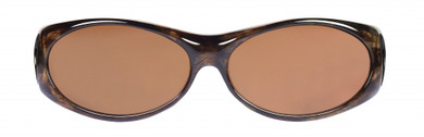 Jonathan Paul® Fitovers Eyewear Small Aurora in Brown-Marble & Amber AR008A