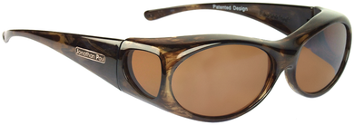 Jonathan Paul® Fitovers Eyewear Small Aurora in Brown-Marble & Amber AR008A