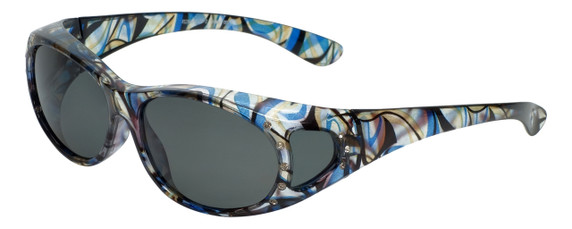 Calabria RS2866POL-JP2 Polarized FitOver Sunglasses with Rhinestone Medium Size