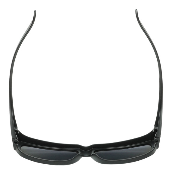 Top View of Calabria 9011-RRV Large Polarized Fitover Sunglasses Matte Black & Gold Mirror