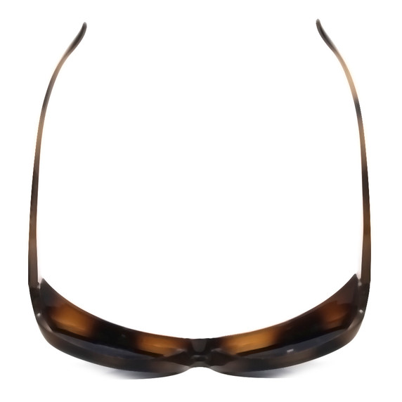 Top View of Foster Grant Unisex Oval 62mm Fitover Sunglasses Tortoise Havana Brown Gold/Grey