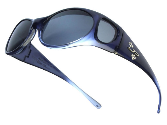 Jonathan Paul® Fitovers Eyewear Small Aurora in Sapphire & Gray AR004S