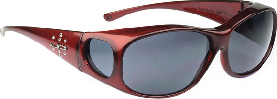 Jonathan Paul® Fitovers Eyewear Medium Element in Claret & Gray EM004S