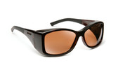 Haven Designer Fitover Sunglasses Balboa in Tortoise & Polarized Amber Lens (LARGE)