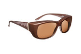 Haven Designer Fitover Sunglasses Morgan in Mocha & Polarized Amber Lens (MEDIUM/LARGE)