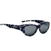 Jonathan Paul® Fitovers Eyewear Medium Chic Kitty in Blue Cheetah & Gray CK003S