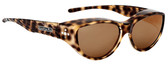 Jonathan Paul® Fitovers Eyewear Medium Chic Kitty in Brown Cheetah & Brown CK002S