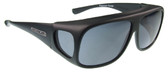 Jonathan Paul Fitovers Eyewear Large Navigator in Matte Black & Gray N002