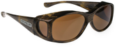 Jonathan Paul® Fitovers Eyewear Kids Extra-Small Glides in Brushed-Horn & Amber G006A