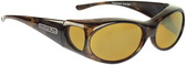 Jonathan Paul® Fitovers Eyewear Small Aurora in Brown-Marble & Yellow AR008Y