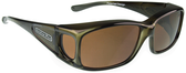 Jonathan Paul® Fitovers Eyewear Small Razor in Olive-Charcoal & Amber RZ003A