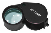 Aluminum Black Jeweler's Loupe 10x 18mm MJ381018B