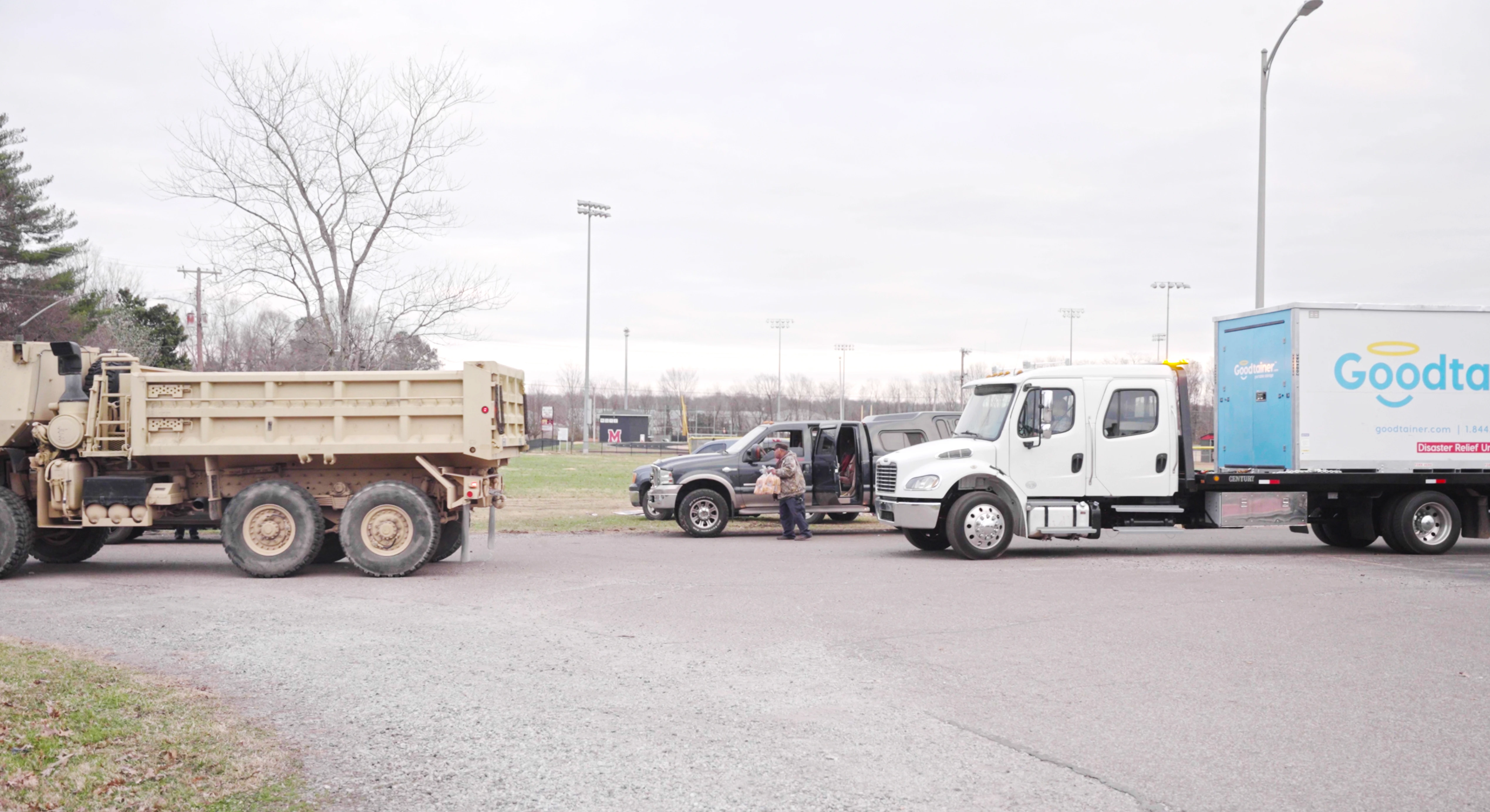 Goodtainer's disaster relief effort following the Kentucky tornado