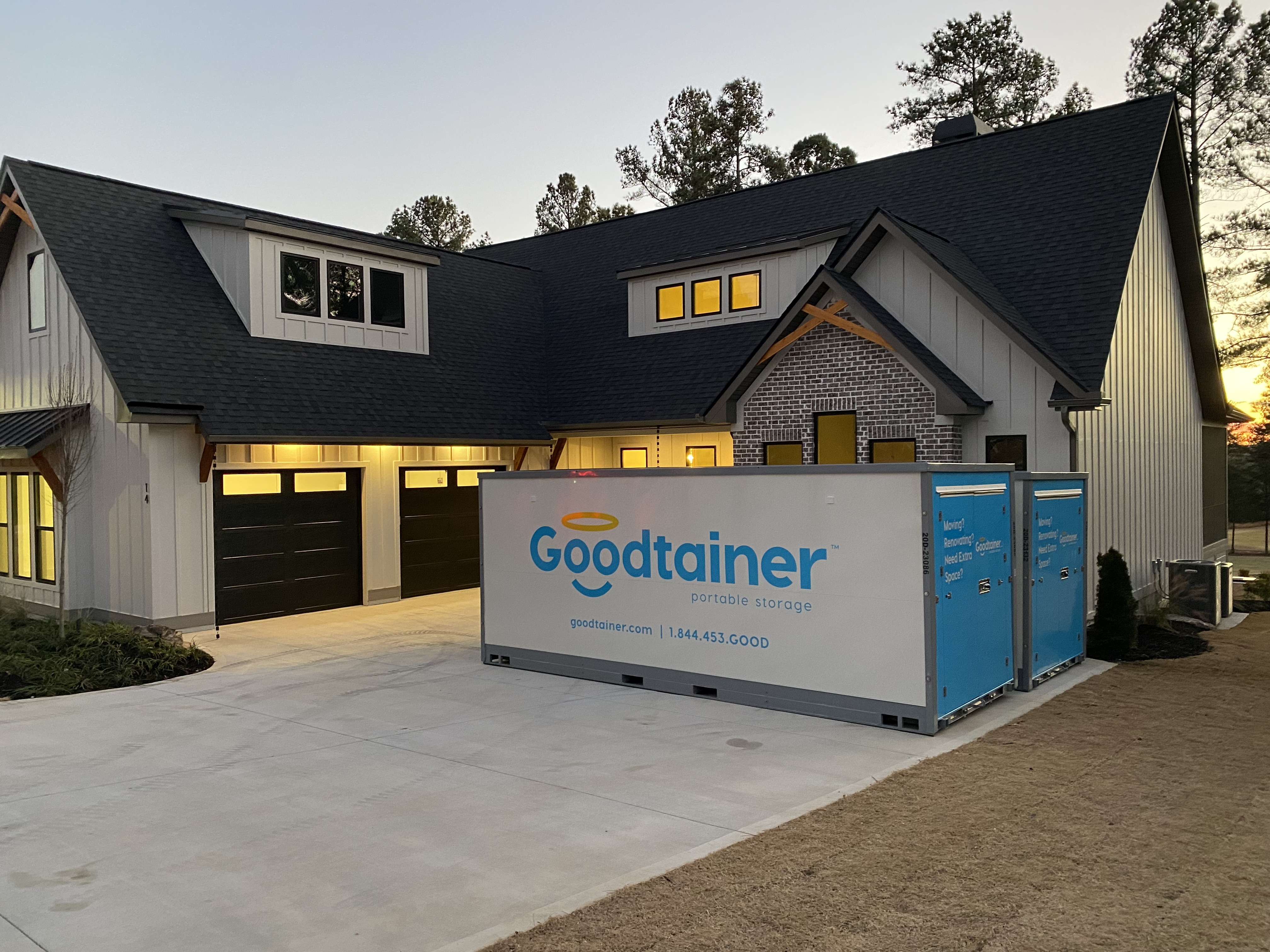 Goodtainer containers in double driveway