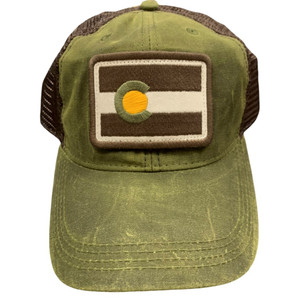 Colorado Flag Tonal Hat, olive green Colorado Flag Tonal Hat, olive green