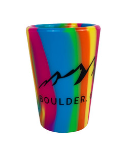 Boulder Flatirons Sili Pint Silicone Shot Glass - Hip Hop Rainbow Boulder Flatirons Sili Pint Silicone Shot Glass - Hip Hop Rainbow
