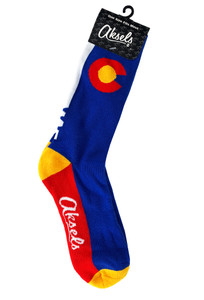 Colorado Flag Solid Socks Colorado Flag Solid Socks