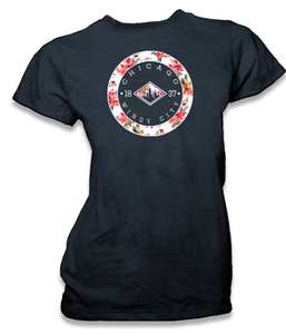 Chicago Women's Potpourri Skyline Vintage Short Sleeve Tee - Navy back Chicago Women's Potpourri Skyline Vintage Short Sleeve Tee - Navy back