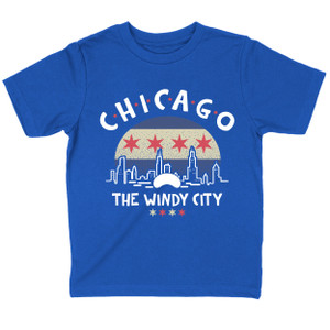 Chicago Youth Forever Chicago Flag Short Sleeve T-Shirt - Royal Blue Chicago Youth Forever Chicago Flag Short Sleeve T-Shirt - Royal Blue