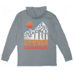 Denver Selva V2 Cityscape Hooded Sweatshirt -Charcoal Denver Selva V2 Cityscape Hooded Sweatshirt -Charcoal