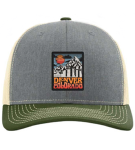 Denver Selva V2 City Scape Hat - heather gray/Amry Green Denver Selva V2 City Scape Hat - heather gray/Amry Green