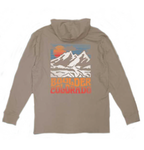 Boulder Selva V2 Flatirons Hooded Sweatshirt - Bark Boulder Selva V2 Flatirons Hooded Sweatshirt - Bark