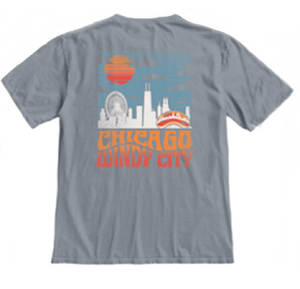 Chicago Selva V2 Skyline Short Sleeve T-Shirt - Steel Gray Chicago Selva V2 Skyline Short Sleeve T-Shirt - Steel Gray