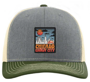 Chicago Selva V2 Skyline Hat - Heather Gray/Army Chicago Selva V2 Skyline Hat - Heather Gray/Army