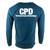 Men's Long Sleeve Chicago Police Department T-Shirt, navy