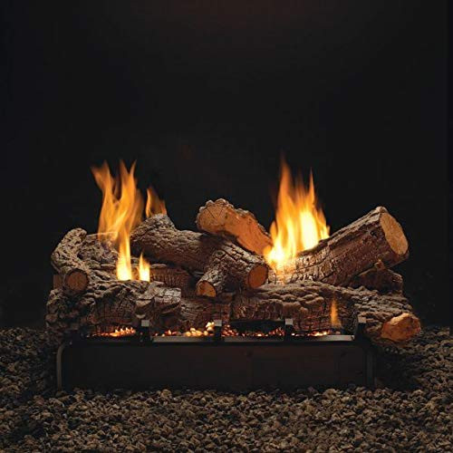 Empire Comfort Systems 24 Rock Creek Logset with Millivolt VF/V Slope  Glaze Vista Burner, LP - EmpireHeat.com