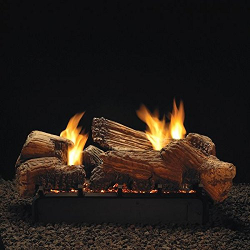 Empire Comfort Systems 30 Stone River Logset with MV VF/V Slope Glaze  Vista Burner, NG - EmpireHeat.com