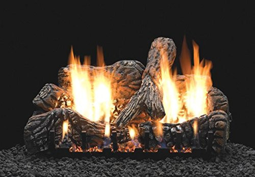 Empire Comfort Systems 16 Charred Oak Logset with Millivolt VF/V Slope  Glaze Burner, NG - EmpireHeat.com