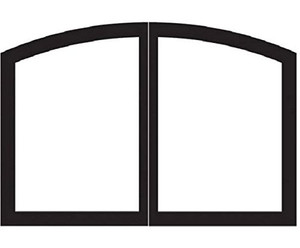 Empire Comfort Systems ECS VBR36GCHP Arch Firebox Doors - Hammered Pewter Empire Comfort Systems ECS VBR36GCHP Arch Firebox Doors - Hammered Pewter