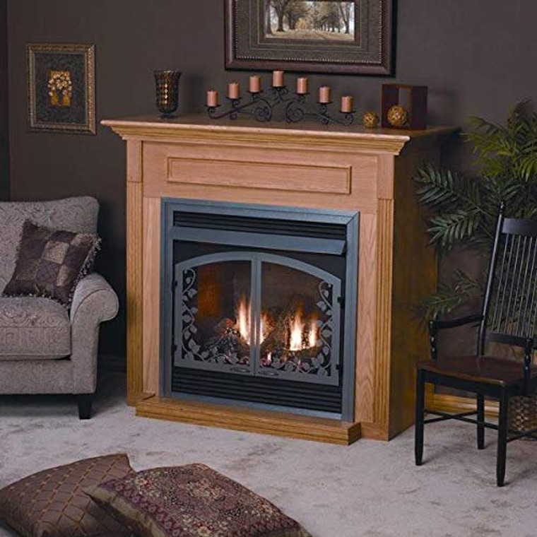 Empire Comfort Systems EMBF-1S-DO Dark Oak Standard Cabinet Mantle wit