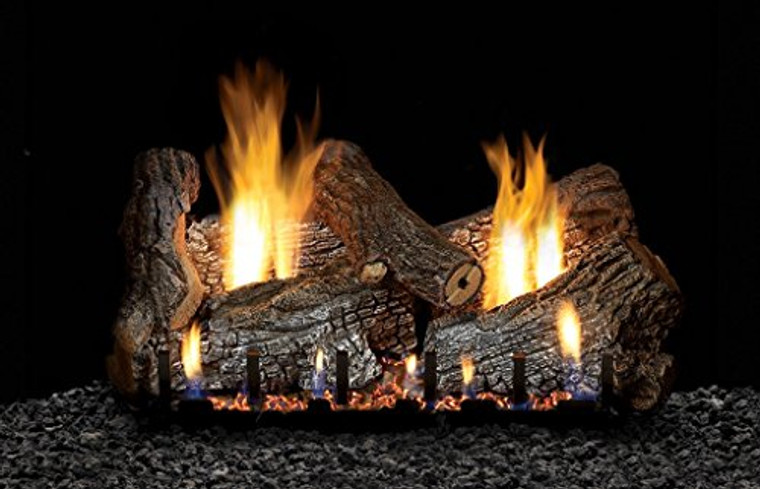 Empire Comfort Systems Vent Free 24" Gas logs with On/Off and Variable Flame Height Control Remote