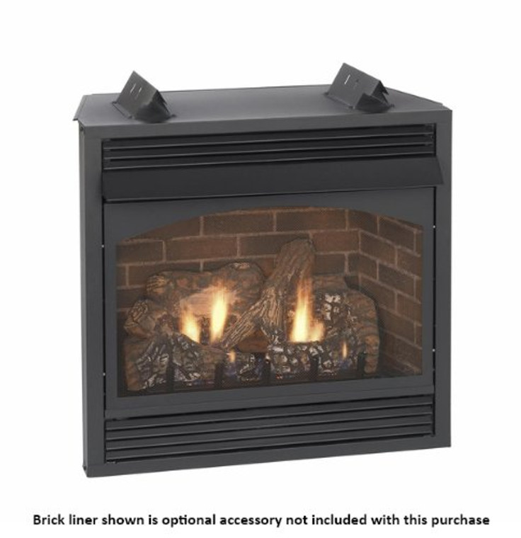 Empire Vail 36" Intermittent Pilot with Blower Vent-Free Premium Fireplace