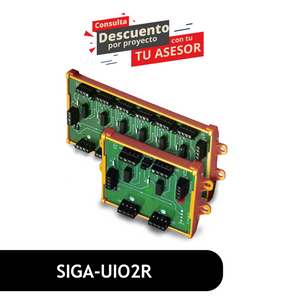 Universal Input/Output Module Motherboard - 2 Position, w/Riser Selection. Use for M series modules. SIGA-UIO2R Universal Input/Output Module Motherboard - 2 Position, w/Riser Selection. Use for M series modules. SIGA-UIO2R