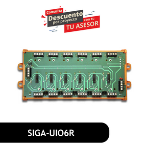 Universal Input/Output Module Motherboard - 6 Position w/Riser Selection. Use for M series modules SIGA-UIO6R Universal Input/Output Module Motherboard - 6 Position w/Riser Selection. Use for M series modules SIGA-UIO6R