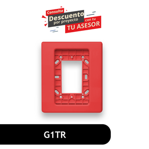 Compact Wall Trim Plate, Red G1TR Compact Wall Trim Plate, Red G1TR