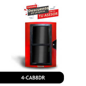 Door Assembly – Red outer door and black inner door with 8 user interface spaces, mounts to 3-CAB5B wallbox. 4-CAB8DR Door Assembly – Red outer door and black inner door with 8 user interface spaces, mounts to 3-CAB5B wallbox. 4-CAB8DR