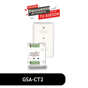 Dual Input Module. Two circuit input module for use with Normally Open Contact devices. GSA-CT2 Dual Input Module. Two circuit input module for use with Normally Open Contact devices. GSA-CT2