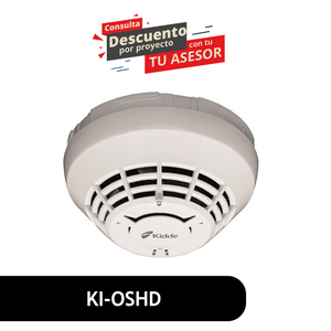Kidde intelligent multi-criteria optical smoke and heat detector, 135F w/15F/min ROR, UL/ULC/CSFM listed. KI-OSHD Kidde intelligent multi-criteria optical smoke and heat detector, 135F w/15F/min ROR, UL/ULC/CSFM listed. KI-OSHD