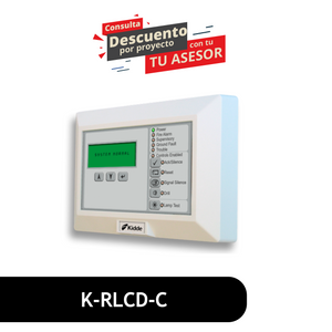 LCD text annunciator with common controls. English. K-RLCD-C LCD text annunciator with common controls. English. K-RLCD-C