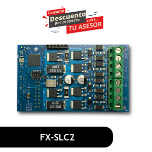 Expansion module, two 250-device loops, 500 devices total. FX-SLC2 Expansion module, two 250-device loops, 500 devices total. FX-SLC2