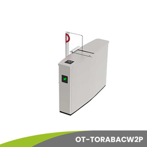 Torniquete abatible de medio cuerpo con paleta de acrílico de cuerpo completo. (Carril Central Dos Paletas) Forma: Pasillo (1 pieza) OT-TORABACW2P Torniquete abatible de medio cuerpo con paleta de acrílico de cuerpo completo. (Carril Central Dos Paletas) Forma: Pasillo (1 pieza) OT-TORABACW2P