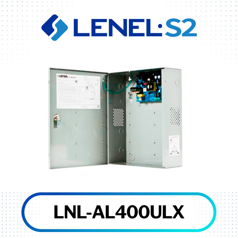 Fuente de alimentación de 4 A, 110 VCA con certificación UL de Lenel LNL-AL400ULX