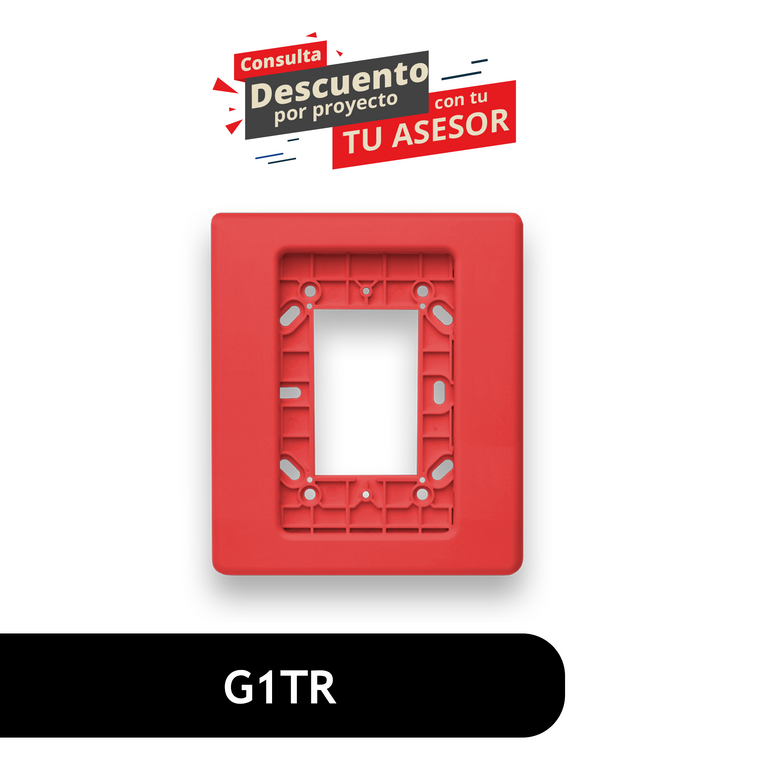 Compact Wall Trim Plate, Red G1TR