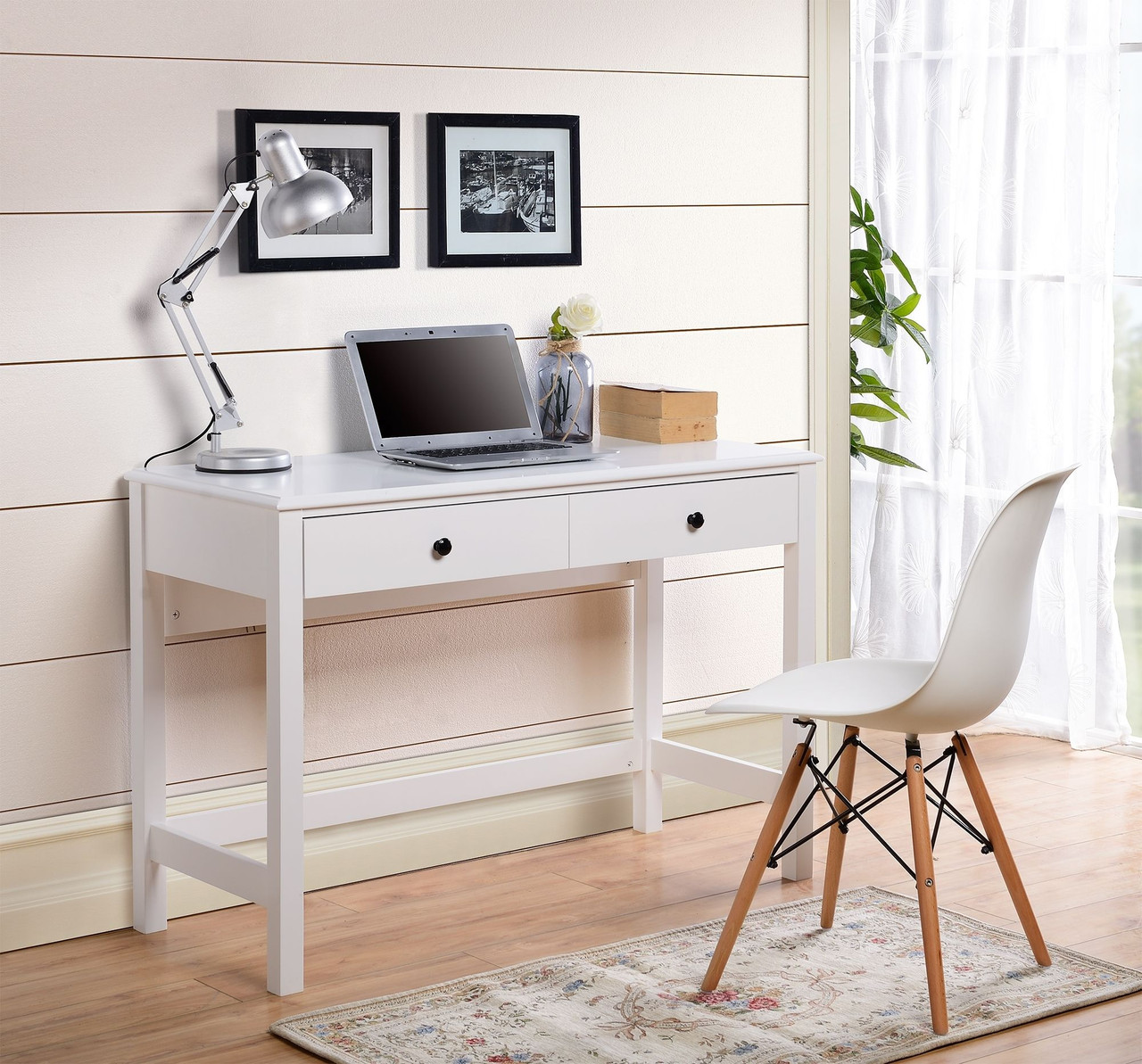 Othello White Home Office Small Desk