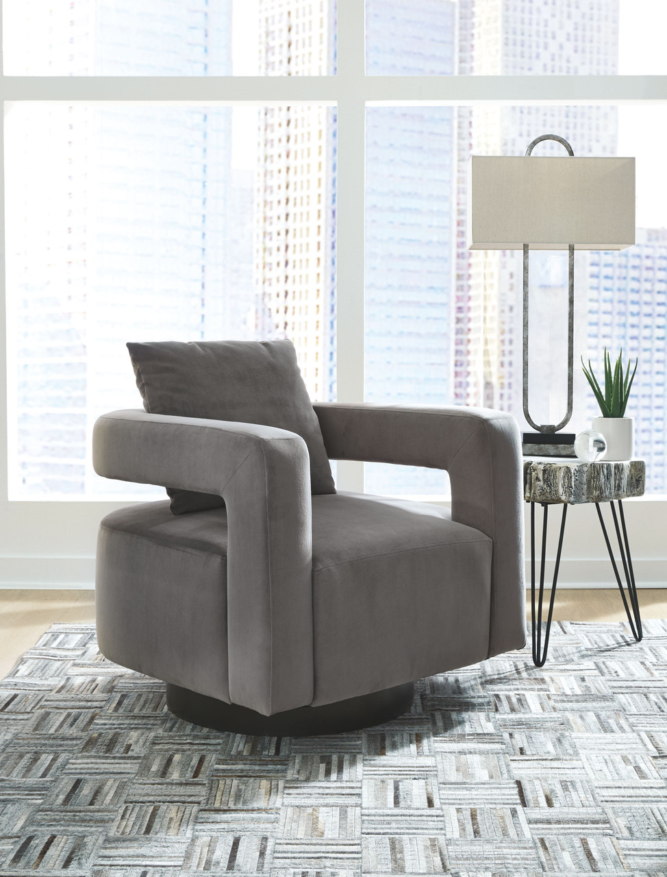 swivel occasional chair